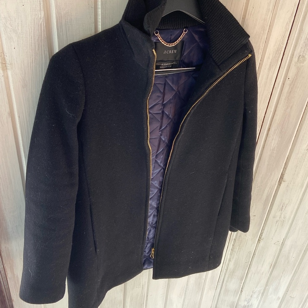 J.Crew wool coat in Italian Stadium Cloth by Nelly Gori